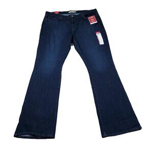 Levi's 20 Long Signature Mid Rise Bootcut Jeans Women's 35x34 Dark Wash Blue